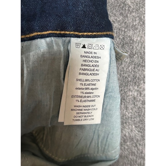 Michael Kors Denim Jeans Carmen Crop Wide Leg Blue Dark Wash Women's 8 NWT $110 - Picture 9 of 9